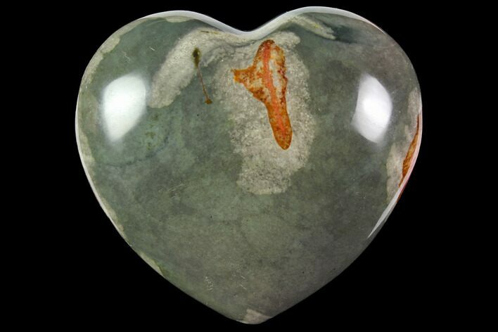 Wide, Polychrome Jasper Heart - Madagascar #118623